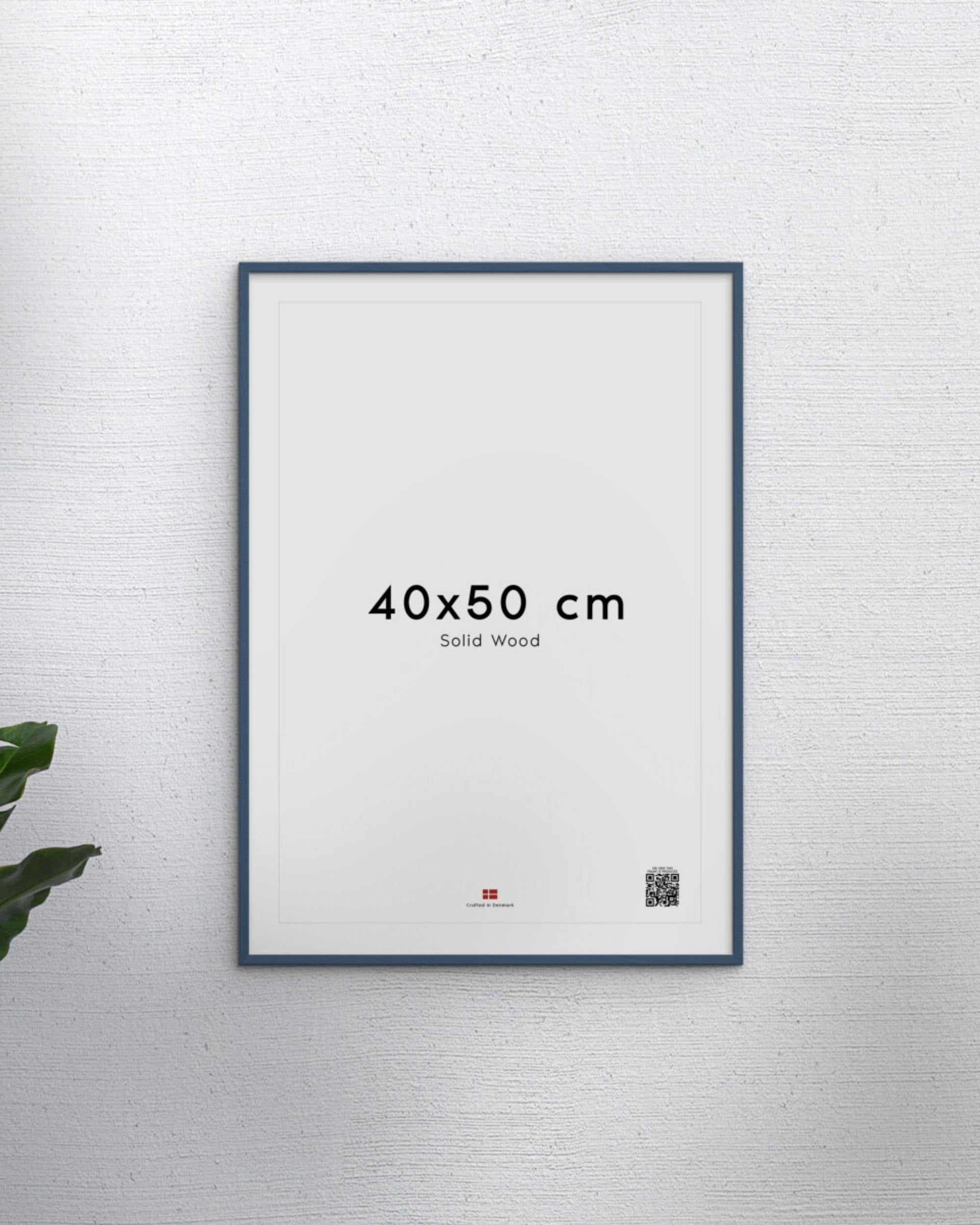 PetrolblÄ bilderamme i heltre og glass fra Poster & Frame