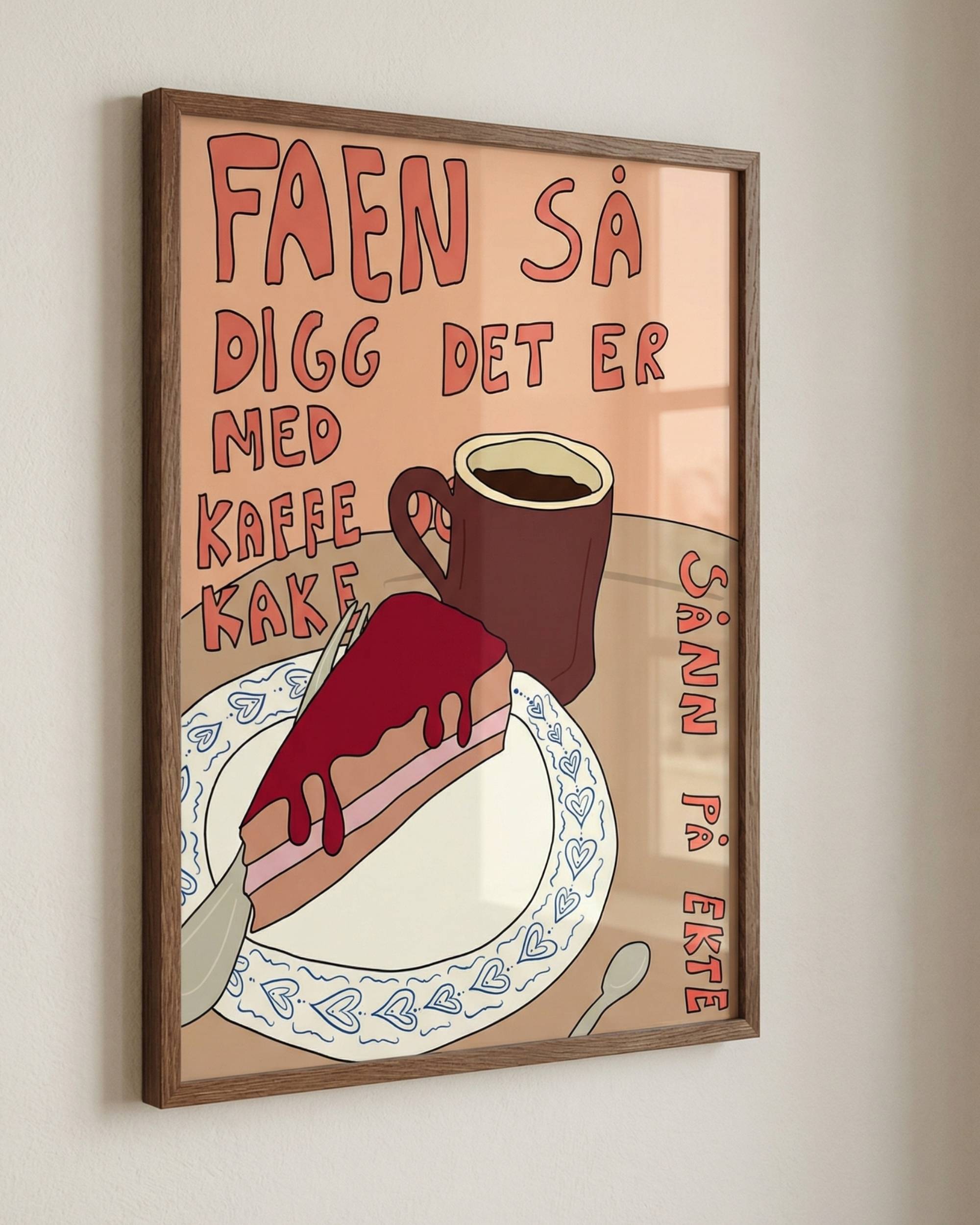 Faen så digg med kaffe og kake