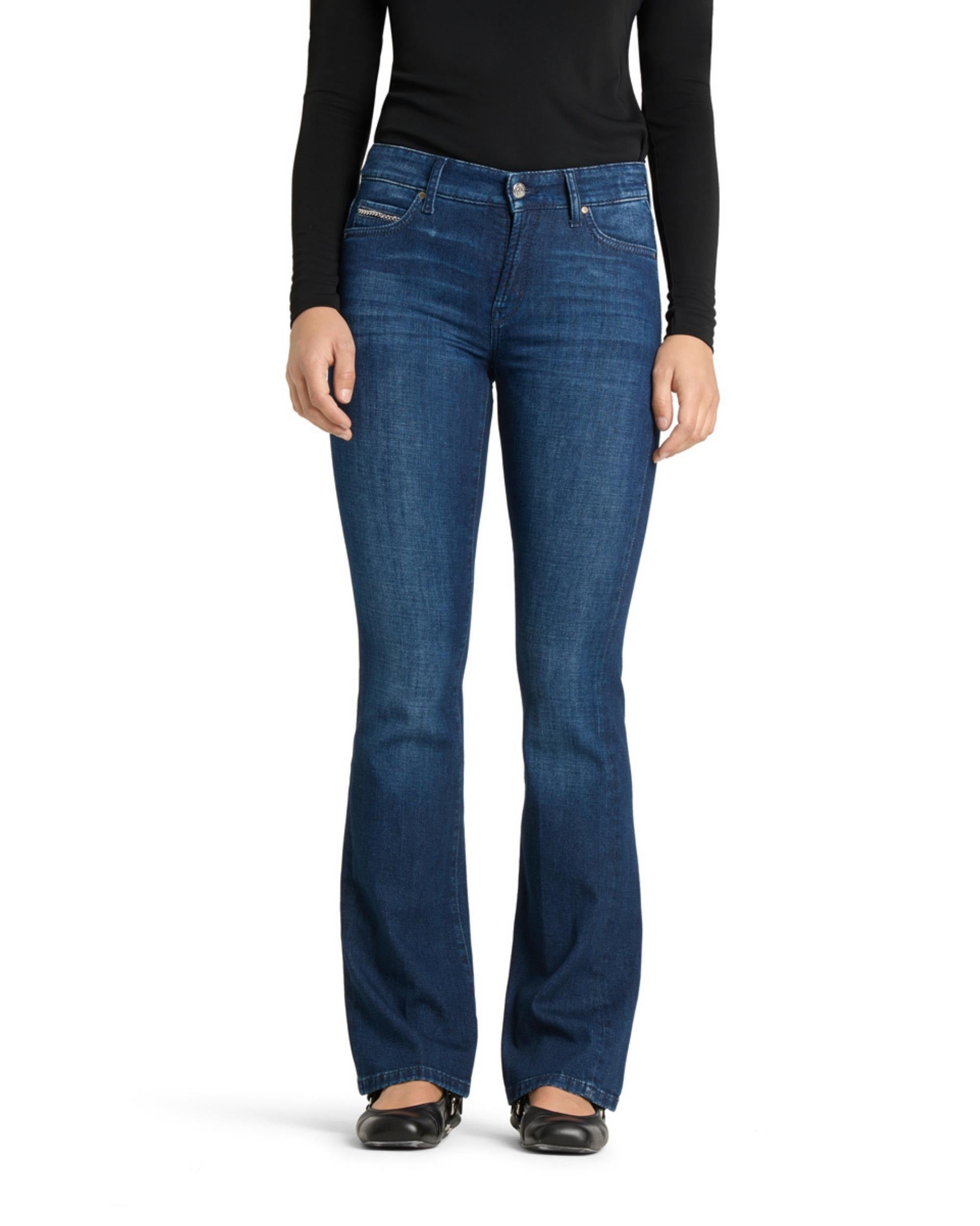 Paris Flared Schmuckdetail Jeans fra Cambio