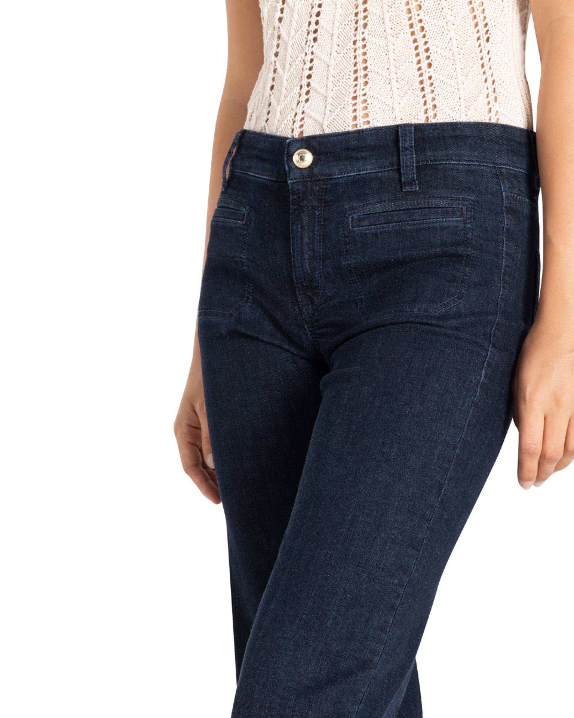 Tess Wide Leg Modern Rinsed fra Cambio