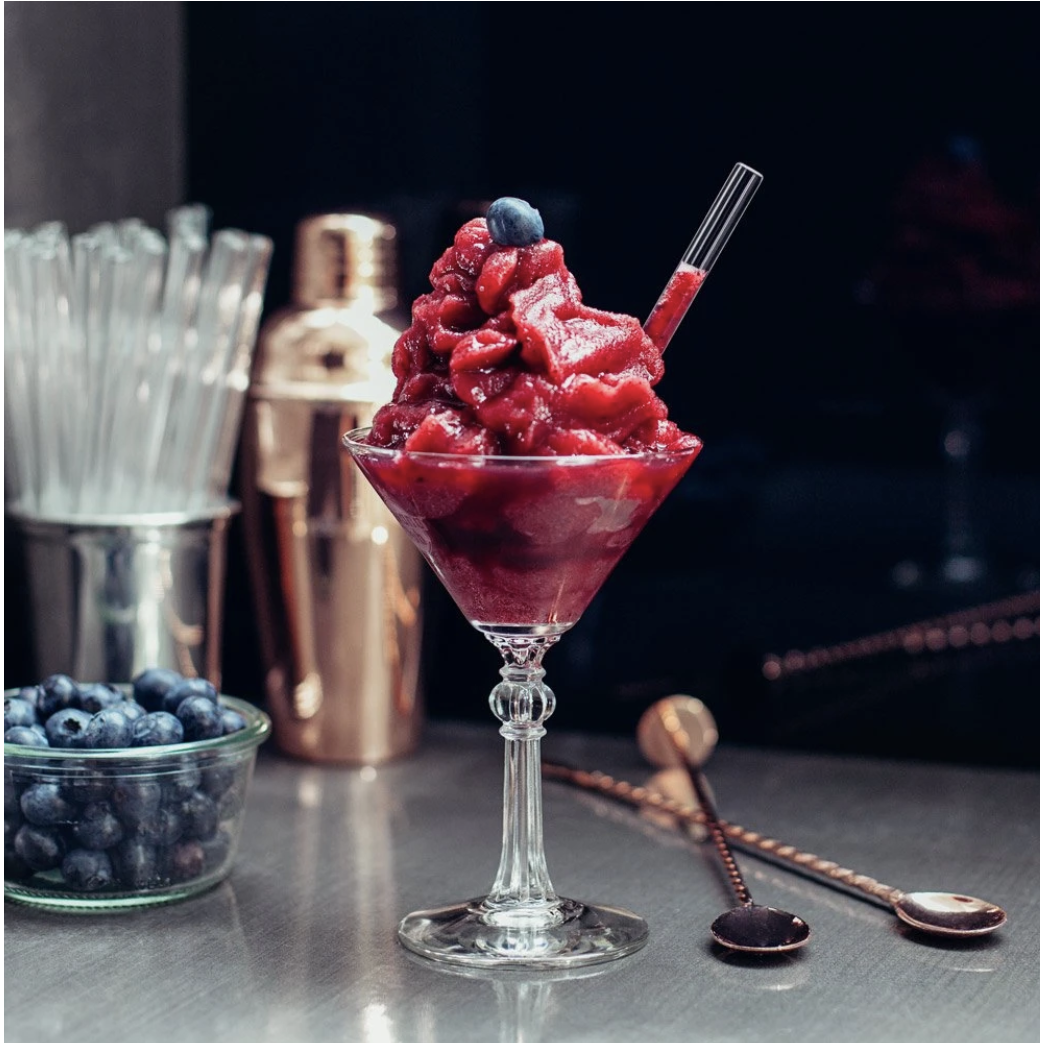 Sugerør i glass for Coctails - bærekraftig og miljøvennlig