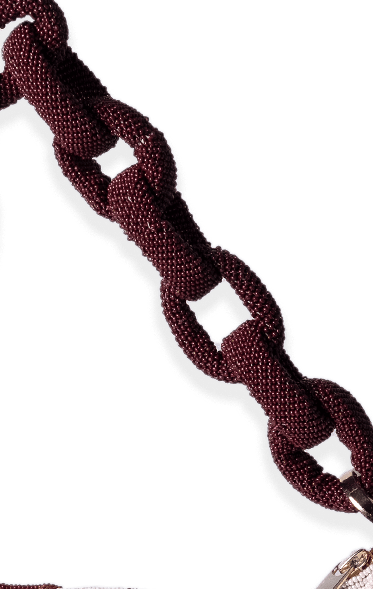 Chaquira Chain Baguette - Checkered Brown Brown