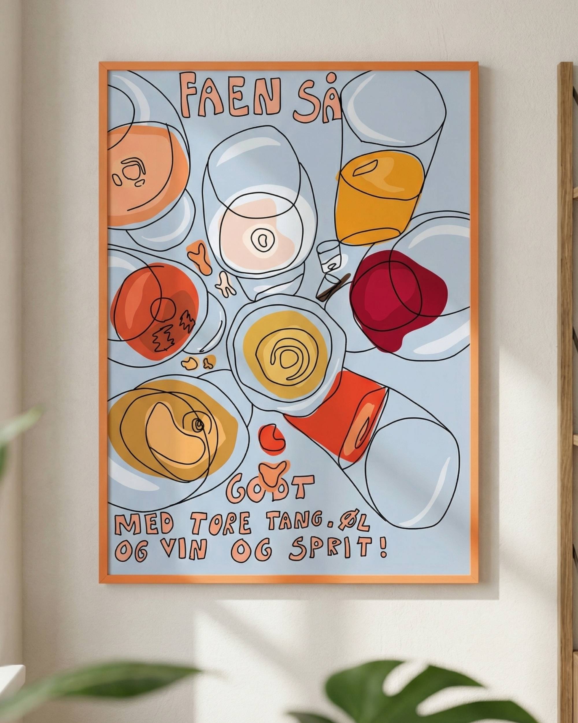 Faen så deilig med tore tang, øl og vin og sprit