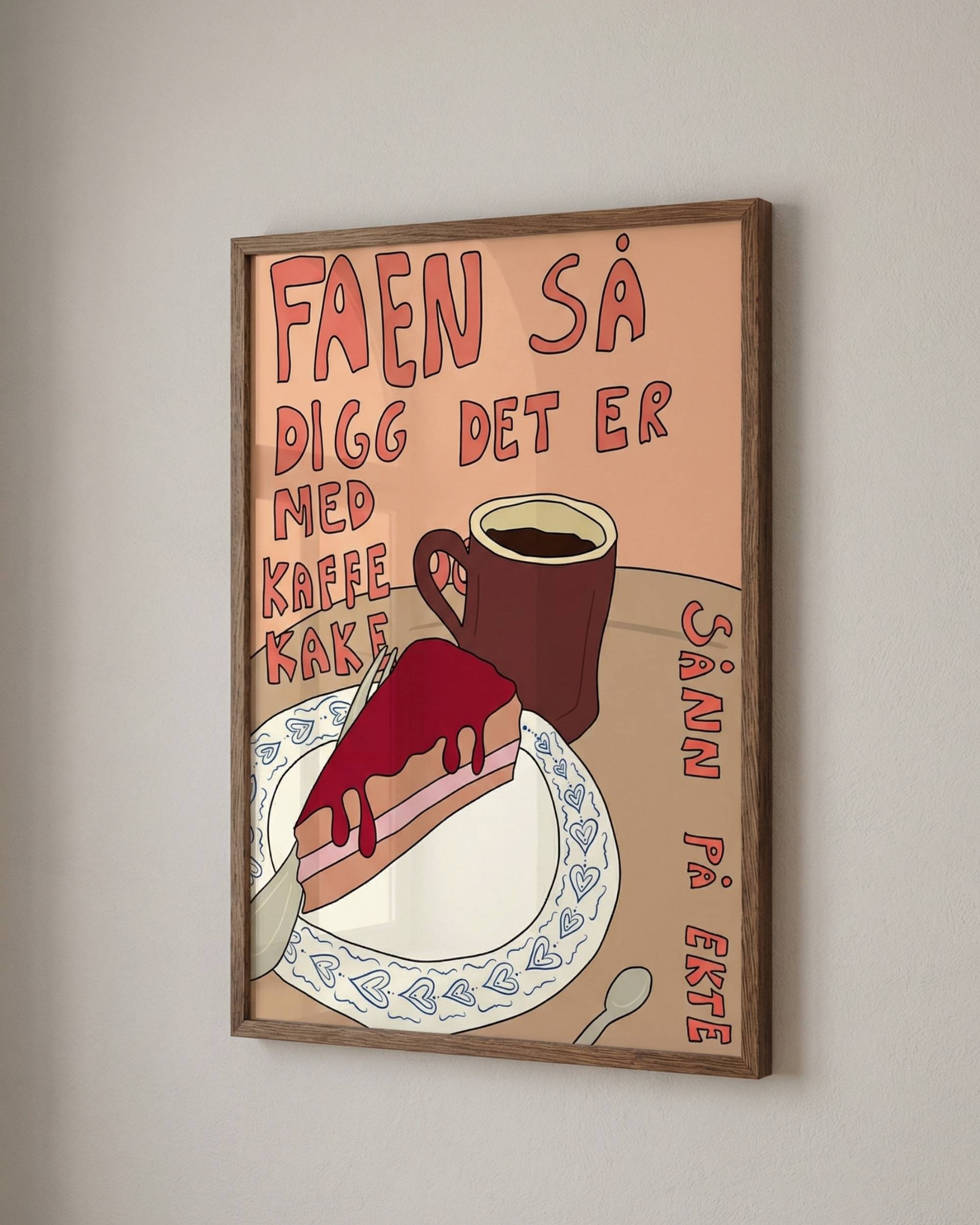 Faen så digg med kaffe og kake