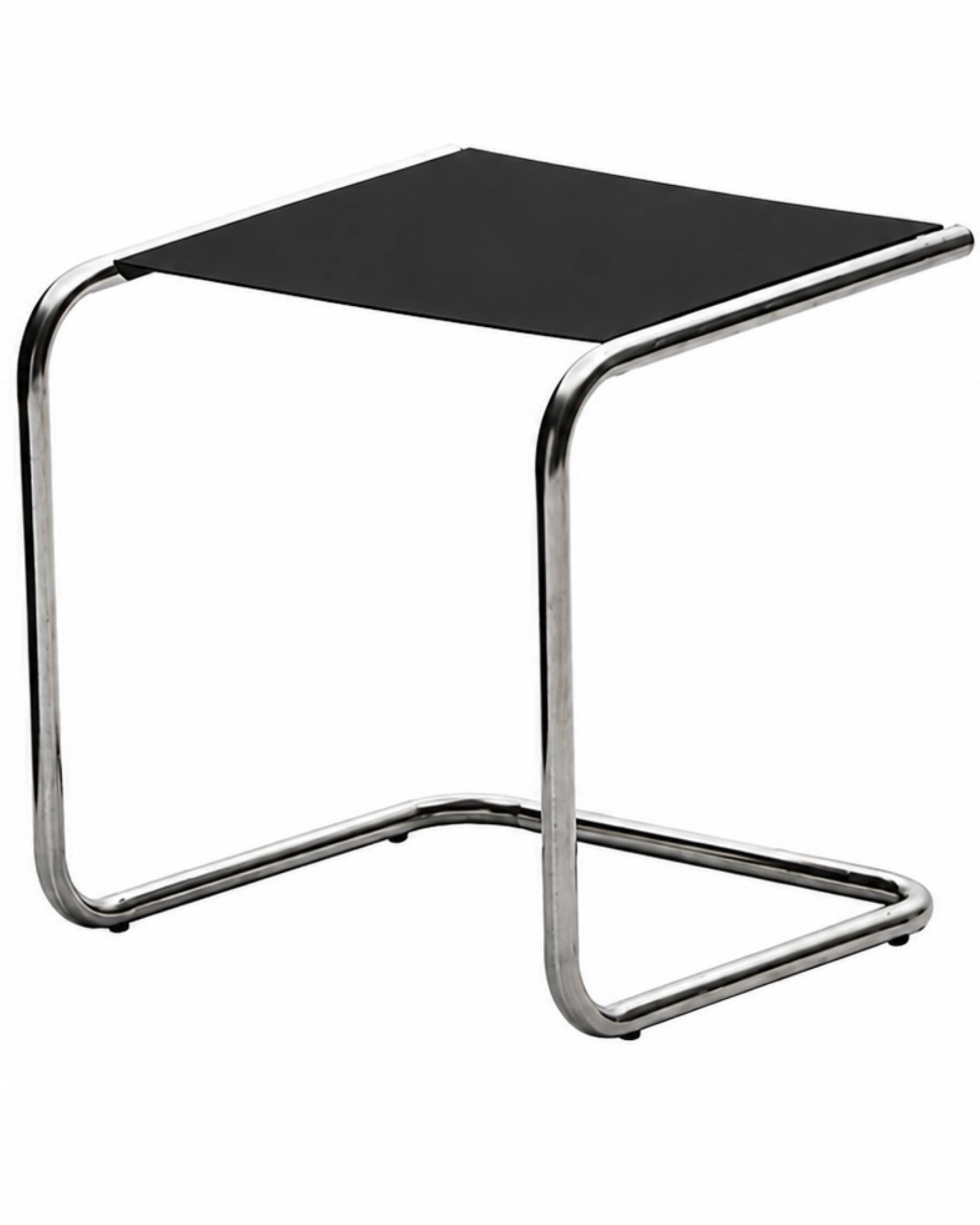 Fiam Club Table hagebord, antrasitt med kromfarget galvanisert stålramme i minimalistisk design