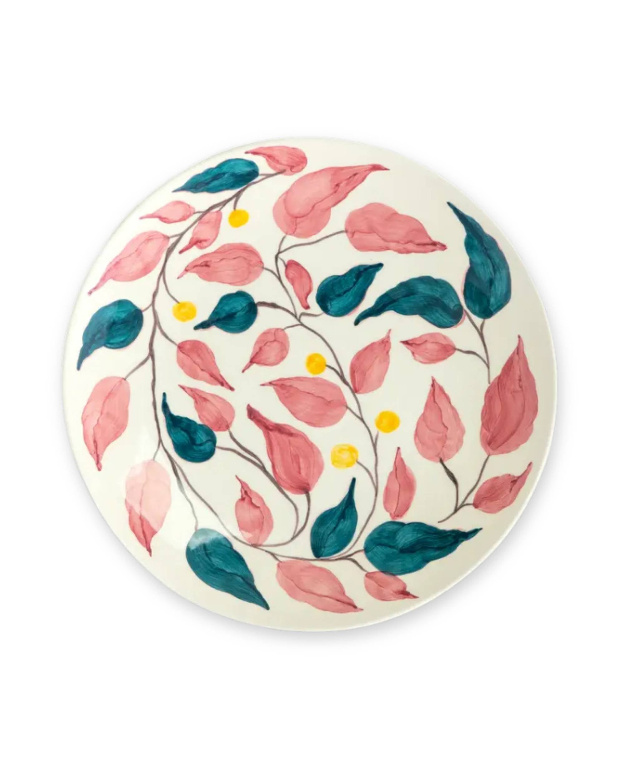 Flowers Fat Leaves 34cm