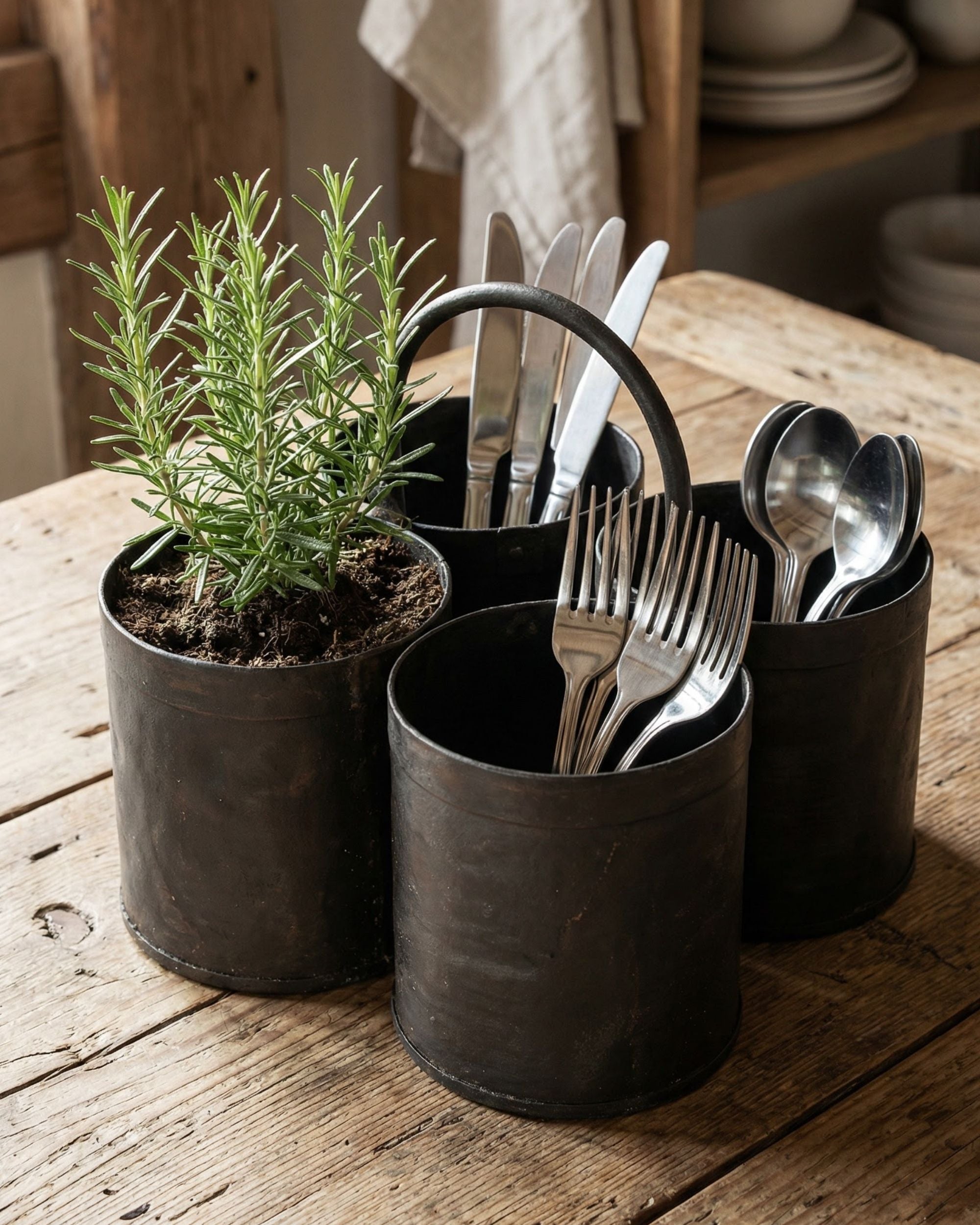 Jernpotter 4stk buet fra Sjælsø Nordic