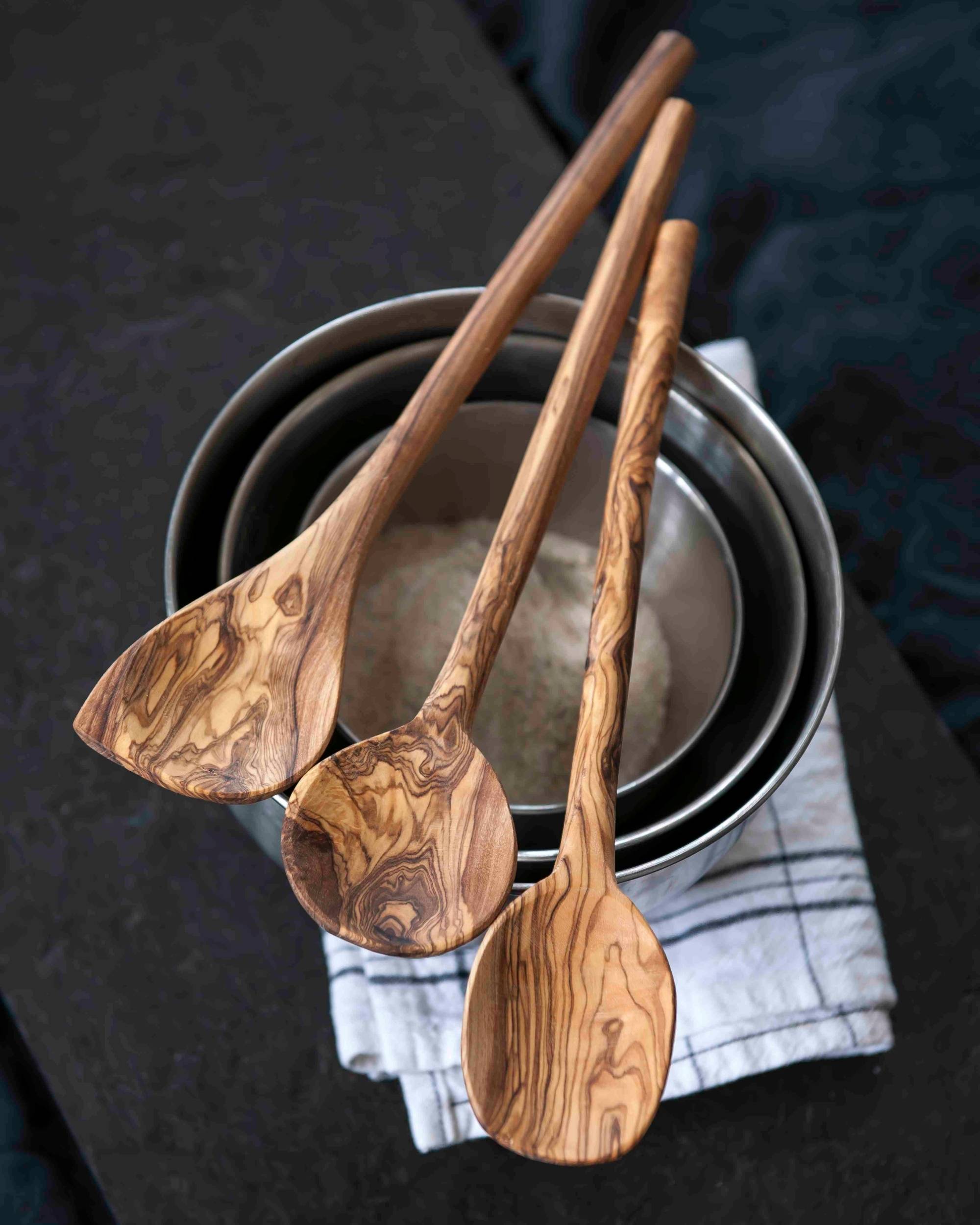 Røreskje med tip i tre fra OlivArte