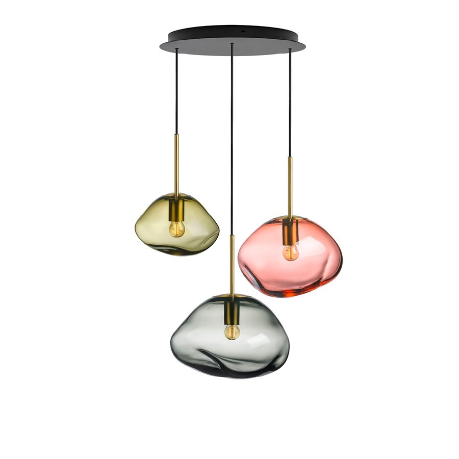 Crystal Stone Solsten 3 stk fra Hadeland Glassverk