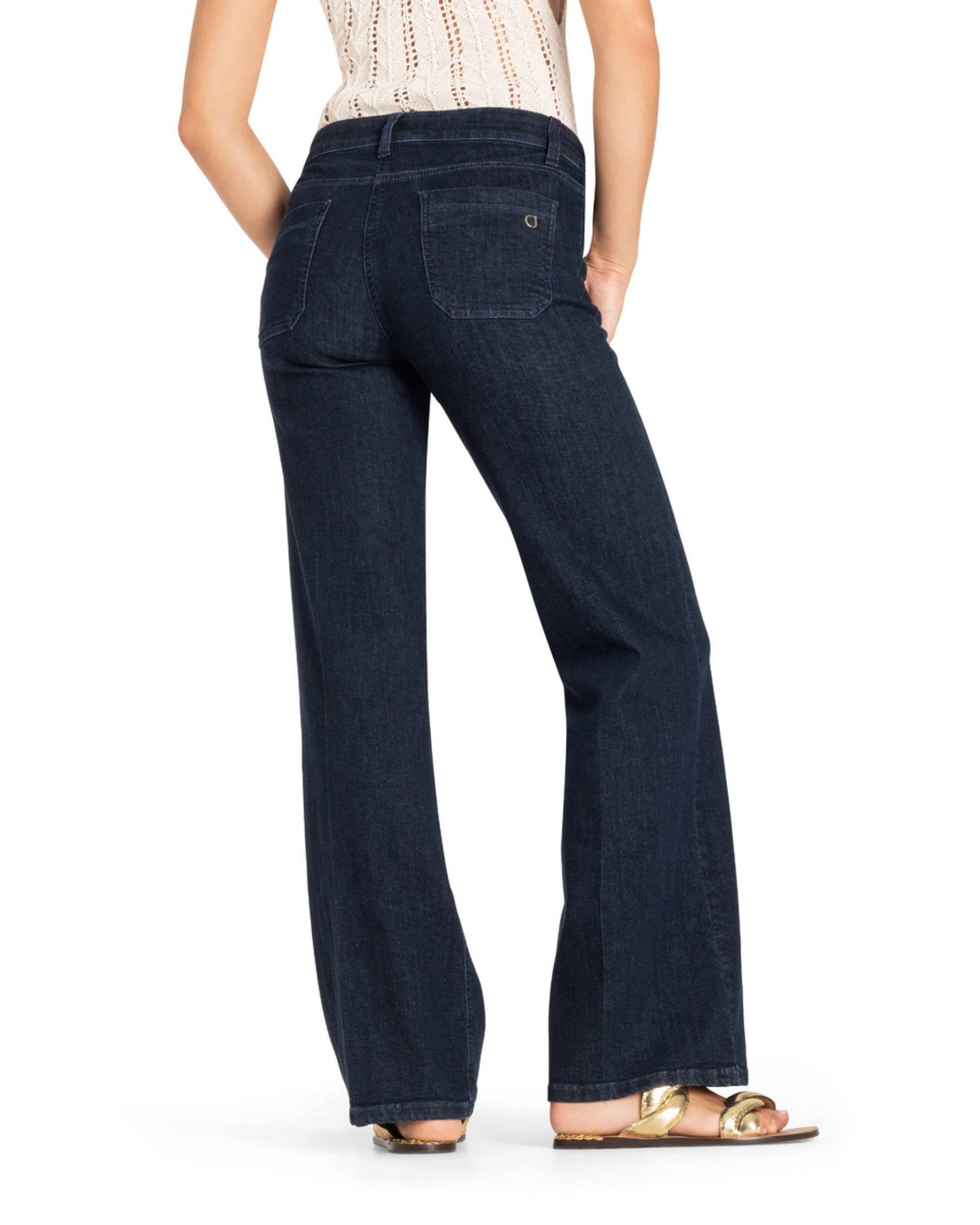 Tess Wide Leg Modern Rinsed fra Cambio