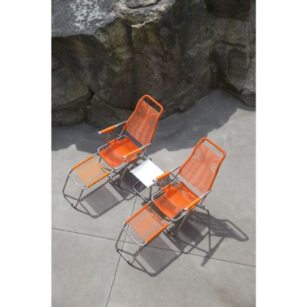 Spaghetti solstol med Club bord fra Fiam