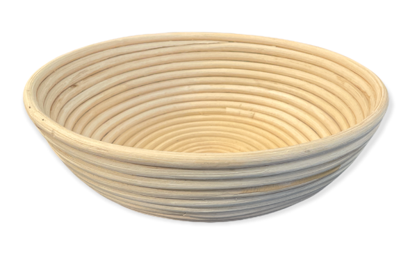 Stor rund hevekurv til brødbaking