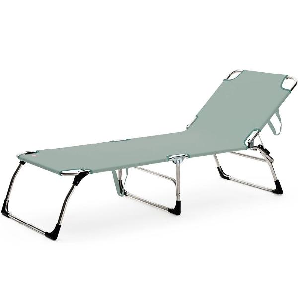 Salviegrønn solseng XXL fra Fiam i Amigo stor serien